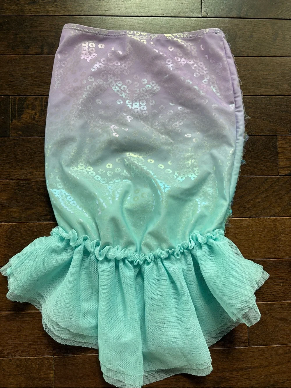 Disney Store The Little Mermaid Ariel 3-Piece Swimsuit Size 4 Sequins